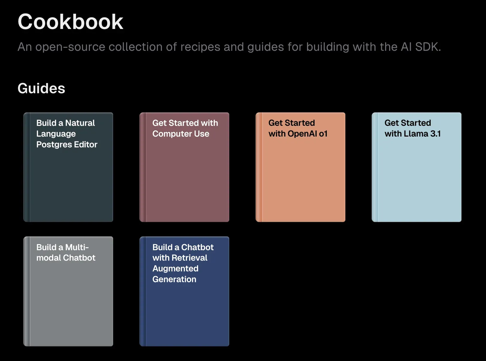 different use cases of the vercel ai sdk